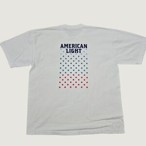American Giant Samuel Adams T-Shirt Mens Large White USA Americana
